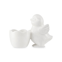 Подставка для яйца, керамика, белый, декор, серия Цыпленок, DECOR DE TABLE, Россия