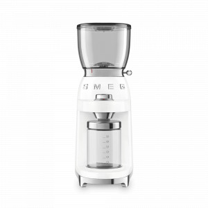 Кофемолка , литой алюминий, нержавеющая сталь, пластик, белый, SMEG, Италия, Коллекция в белом SMEG