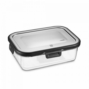 Контейнер для еды Milo, 1 л, нержавеющая сталь, боросиликатное стекло, GEFU, Германия, Контейнеры и термосы GEFU
