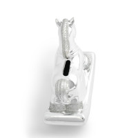 Копилка Лошадка-качалка, 13 см, фарфор, серебристый, серия Horse, ANNA LAFARG, Китай_00821190053233439831.jpg