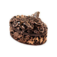 Шкатулка «Бабочка», медь, серия Летний сад, Кольчугинский Мельхиор, Россия