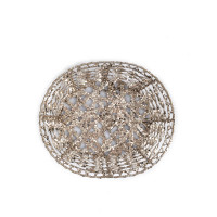 Корзина декоративная овальная «Celebration», 23 х 20 см, пластик, металл, шампань, серия New Year, ANNA LAFARG, Китай_00820990064252714032.jpg