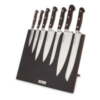 Набор кухонных ножей, 7 штук, на магнитной подставке ComposeEat, серия Classic Smoked Oak, BERGER CUTLERY, Германия