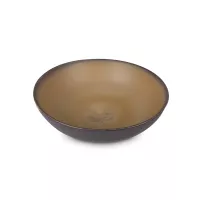 Салатник Black/Beige, 18 см, керамика, коричневый, бежевый, ROOMERS TABLEWARE, Нидерланды, 