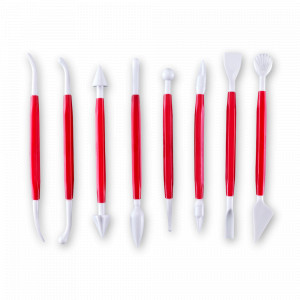Набор для декорирования марципанов, 8 штук, цвет-красный, серия Silicone, Westmark, Германия, WESTMARK (Германия)