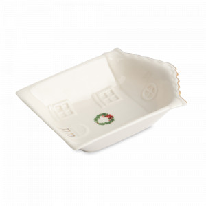 Салатник порционный «Дом с венком», 15 х 12 см, фарфор, белый, золотой, серия Townlet, ANNA LAFARG, Китай, Пиалы, салатники индивидуальные