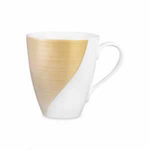 Кружка , 370 мл, костяной фарфор, белый, золотой, серия Золотой жемчуг, NARUMI, Япония, NARUMI (Япония)