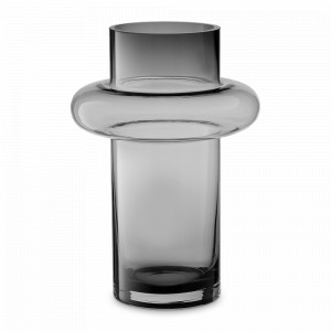 Ваза Vayr, 30 см, стекло, серый, BERGENSON BJORN, Великобритания, BERGENSON BJORN (Великобритания)