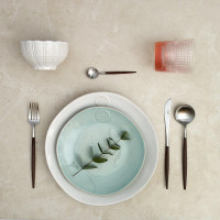 Тарелка закусочная Turquoise, 21 см, керамика, голубой, серия Nova, COSTA NOVA, Португалия_00815340049671018575.jpg