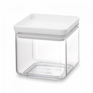 Контейнер для сыпучих продуктов, 0,7 л, 11 х 11 х 10,5 см, пластик, светло-серый, серия Tasty+, BRABANTIA, Бельгия, Контейнеры для продуктов BRABANTIA