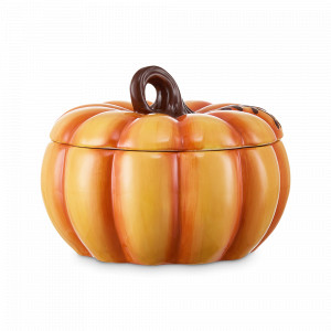 Блюдо с крышкой 3D «Тыковка», 20 х 15 см, керамика, декор, серия Осенние дары, DECOR DE TABLE, Россия, DECOR DE TABLE (Россия)