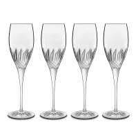 Набор из 4-х фужеров для игристых вин PROSECCO, 220 мл, бессвинцовый хрусталь, серия Diamante, LUIGI BORMIOLI, Италия, 
