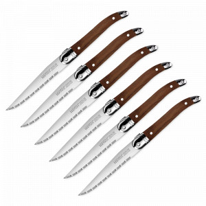 Набор из 6-ти столовых ножей, 11 см, деревянная рукоять, серия Laguiole Heritage, TARRERIAS BONJEAN, Франция, НОВИНКИ