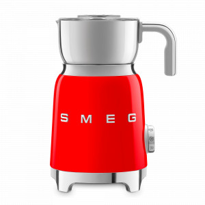 Вспениватель молока, 600 мл, нержавеющая сталь, пластик, красный, SMEG, Италия, Аксессуары для кофемашин