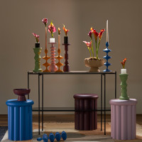 Подсвечник на одну свечу, 30 см, металл, оливковый, серия Vivlend, BERGENSON BJORN, Великобритания_00813860063791383921.jpg