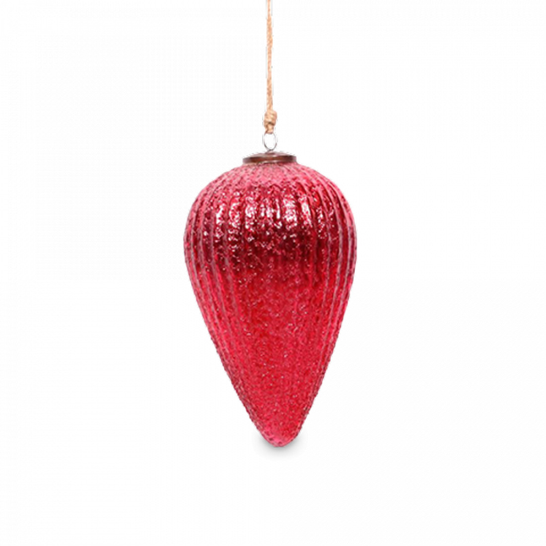 Украшение новогоднее подвес, 21 см, стекло, красный, ROOMERS FURNITURE, Нидерланды