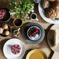 Тарелка десертная, 20 см, керамика, белый, серия Coffee More, SAGAFORM, Швеция_00806480061808448261.jpg