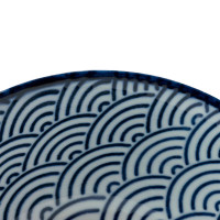 Салатник порционный Wave, 15.2 см, 500 мл, фарфор, белый, синий, серия Nippon Blue, TOKYO DESIGN, Нидерланды_00815930057470779623.jpg