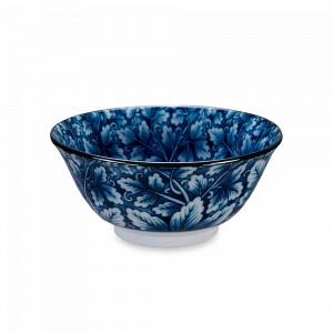 Салатник порционный Hana Blue, 14.8 см, 550 мл, фарфор, белый, синий, серия Mixed Bowls, TOKYO DESIGN, Нидерланды, Салатники