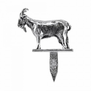 Шпажка для сыра &quot;Коза&quot;, латунь, серебристый, серия Охотничий домик, Кольчугинский Мельхиор, Россия, Приборы для салата и сервировки