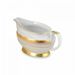 Соусник White Gold, 500 мл, фарфор, белый, золотой, серия Constanza Rio, FALKENPORZELLAN, Германия, Белые соусники