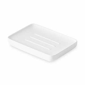 Мыльница Slim, 13 х 9 см, полирезин, белый, серия Bath, BERGENSON BJORN, Великобритания, Bath BERGENSON BJORN