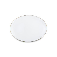 Сервиз столовый на 6 персон, 20 предметов, костяной фарфор, белый, золотой, серия Золотая линия, NARUMI, Япония_00811050043162849629.jpg