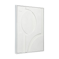 Панно декоративное с эффектом 3D Minimalism Flower, 50 х 70 см, холст, дерево, белый, серия Art, BERGENSON BJORN, Великобритания_00819730056380336069.jpg