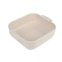 Форма для запекания квадратная, 28 х 28 см, 2.7 л, керамика, кремовый, серия Ecru, PEUGEOT CERAMIC, Франция, 