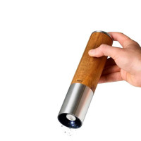 Мельница электрическая для перца и соли, eMill.5, размер: 22 x 5,1 см, дерево акации, нерж.сталь черного цвета, серия eMill, ADHOC, Германия_00808300047976251317.jpg