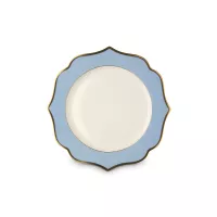 Тарелка пирожковая Celeste, 15 см, костяной фарфор, позолота, голубой, серия Ionica, LE COQ, Италия, 