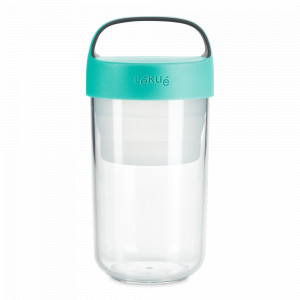 Контейнер - банка для ланча, 600 мл, тритан, бирюзовый, серия TO GO, LEKUE, Испания, Ланч-боксы