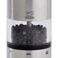 Мельница для перца электрическая 20 см, матовая сталь/акрил, серия Elis, PEUGEOT, Франция_00776260058300181189.jpg