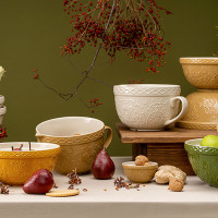 Кувшин для смешивания, 2 л, керамика, бежевый, рельеф, серия Russian North, TKANO, Россия_00812790049659195654.jpg