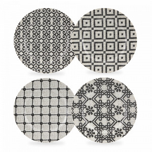 Набор из 4-х десертных тарелок, фарфор, декор, серия Calcada Portuguesa, VISTA ALEGRE, Португалия, Наборы тарелок для кухни