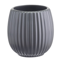 Горшок цветочный, 20.5 см, 2.7 л, доломит, серый, серия Edge, TKANO, Россия_00819890053294595382.jpg