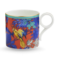 Кружка Золотой попугай, 280 мл, костяной фарфор, оранжевый, декор, серия Wonderlust, WEDGWOOD, Великобритания