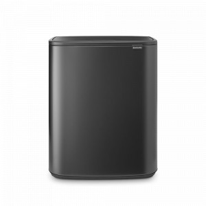 Контейнер для мусора, 7 л, нержавеющая сталь, черный матовый, серия BO, BRABANTIA, Бельгия, Мусорные ведра и корзины