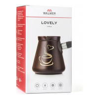 Турка Lovely, 500 мл, керамика, дерево, коричневый, WALMER, Великобритания_00808720061400635833.jpg