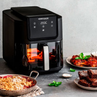 Аэрофритюрница , 8 л, нержавеющая сталь, пластик, черный, ROMMELSBACHER, Германия_00817860051617065900.jpg