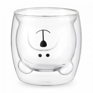 Стакан Bear, 250 мл, боросиликатное стекло, прозрачный, SMART SOLUTIONS, Россия, Кружки и стаканы термо