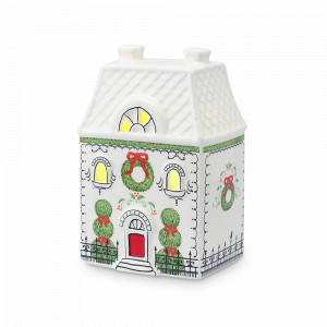 Декор - Домик с подсветкой Olgod, 16 см, доломит, белый, декор, серия New Year Essential, TKANO, Китай, Предметы интерьера