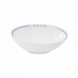 Салатник индивидуальный, 12 см, фарфор, декор, серия Морской берег, EASY LIFE (R2S), Италия, Салатники фарфоровые белые