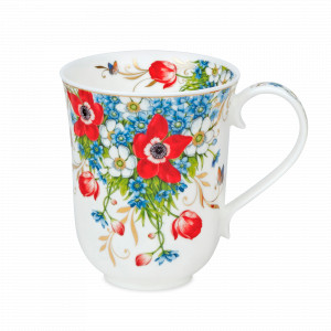 Кружка «Анемоны», 330 мл, костяной фарфор, декор, серия Braemar, DUNOON, Великобритания, DUNOON (Великобритания)
