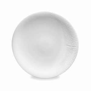 Тарелка обеденная, 27 см, лиможский фарфор, белый, серия Supernature, GUY DEGRENNE, Франция, GUY DEGRENNE (Франция)