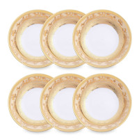 Набор из 6-ти розеток Cream Gold, 10 см, фарфор, бежевый, золотой, серия Constanza 9320, FALKENPORZELLAN, Германия