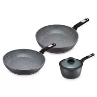 Набор посуды Galaxy, 3 предмета, алюминий, серый, BRABANTIA, Бельгия, 