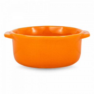 Рамекин с ручками Festonne, 12.5 см, 250 мл, керамика, оранжевый, ESPRIT DE CUISINE, Франция, Рамекины