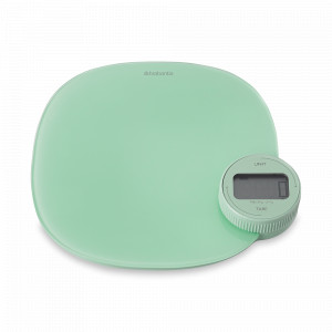 Весы кухонные, 20 х 20 см, пластик, стекло, мятный, серия Tasty+, BRABANTIA, Бельгия, Tasty+ BRABANTIA