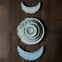 Блюдо круглое Blue, 33.5 см, каменная керамика, голубой, серый, серия Auberge, ROOMERS TABLEWARE, Нидерланды_00816730050763753150.jpg